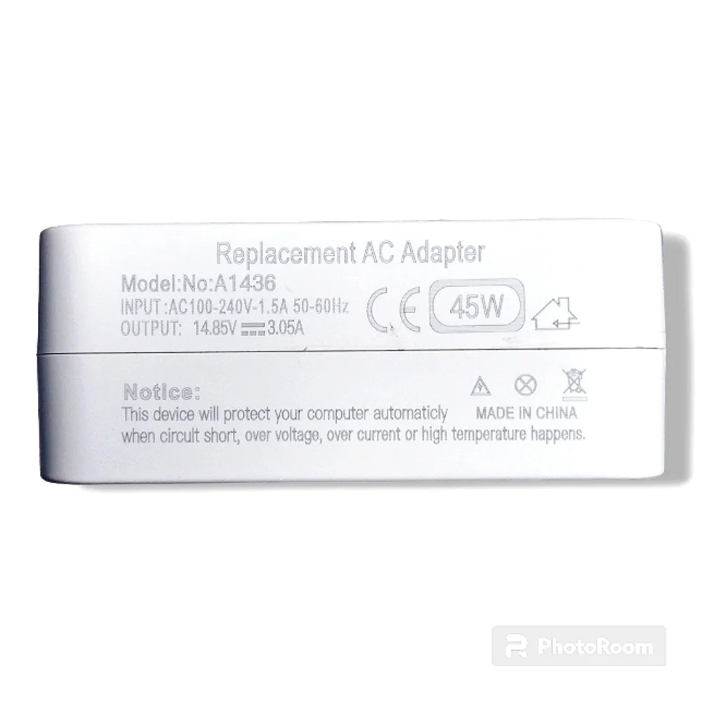 Apple MacBook Pro A1436 45Watt White Replacement Power Cord Charging Adapter